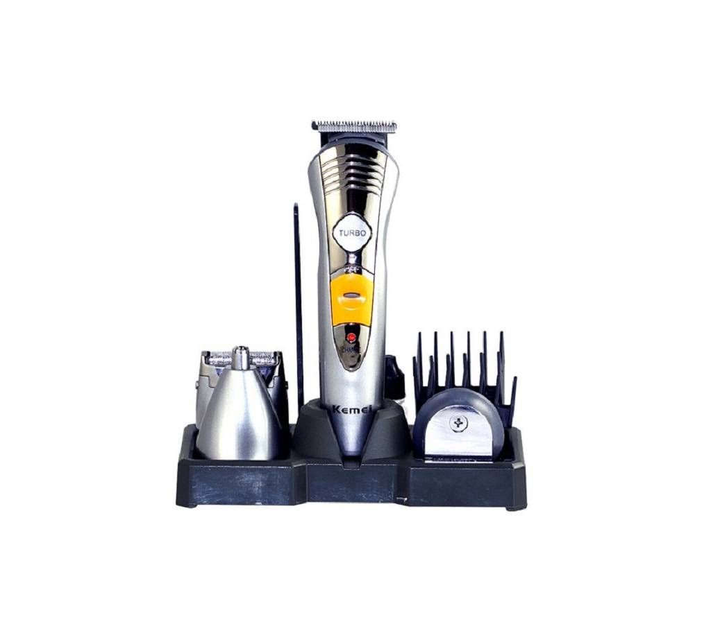 KM-580A 7 in 1 Professional Grooming Kit - Silver