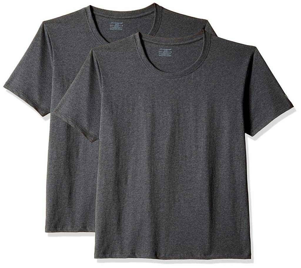 R-Neck Short Sleeve Black T-Shirt Combo Pack.