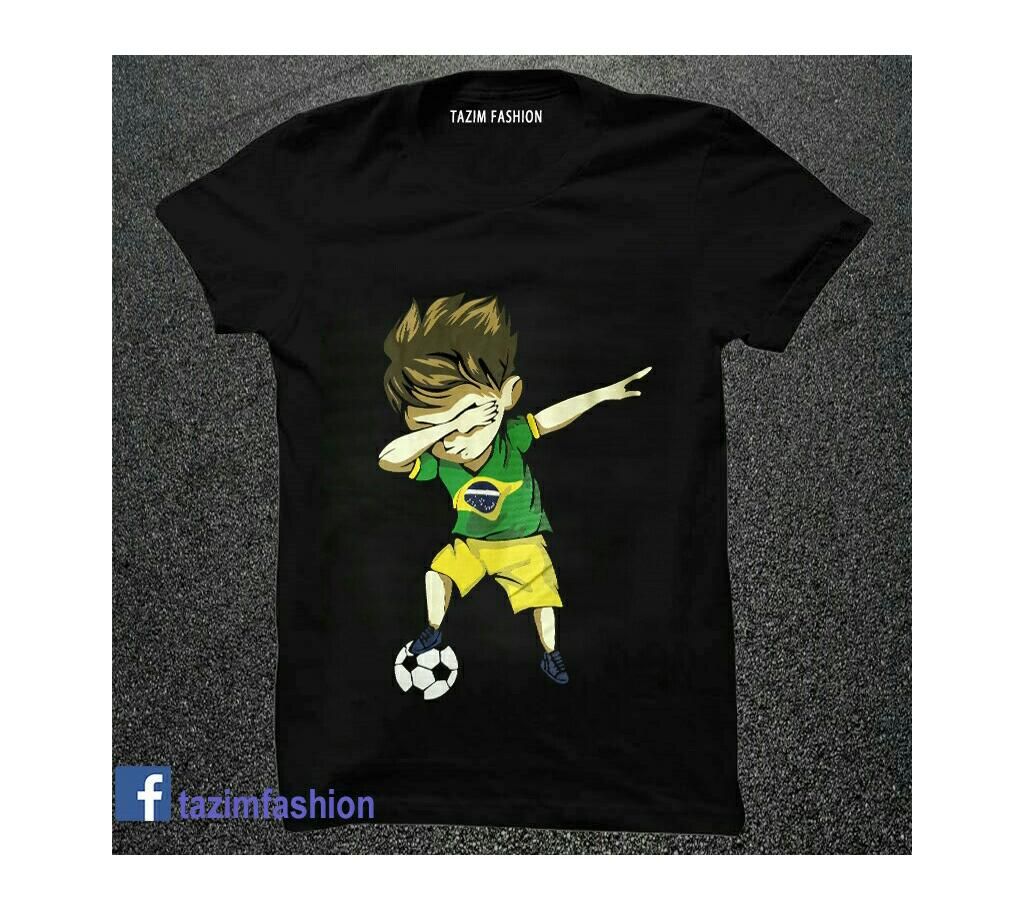 Brazil Menz Round Neck T-Shirt