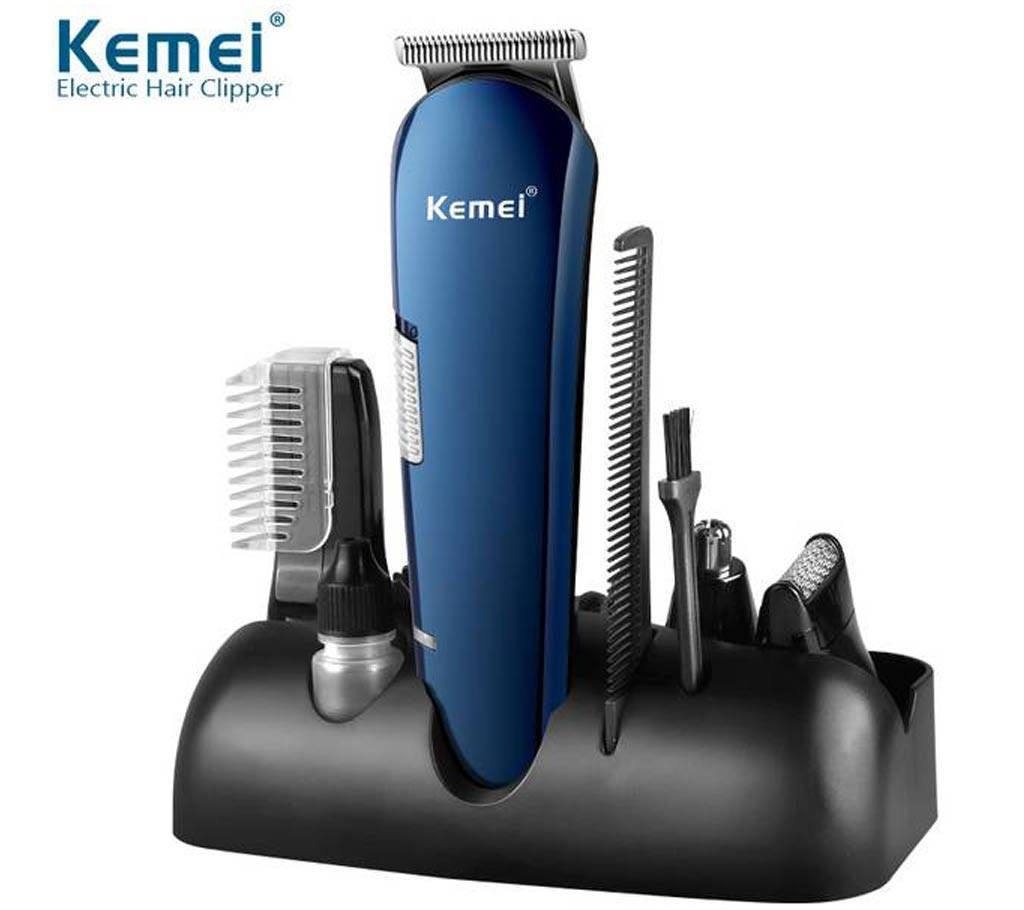 Kemei KM-550  5 in 1 Rechargeable Titanium Hair Clipper and Shaver