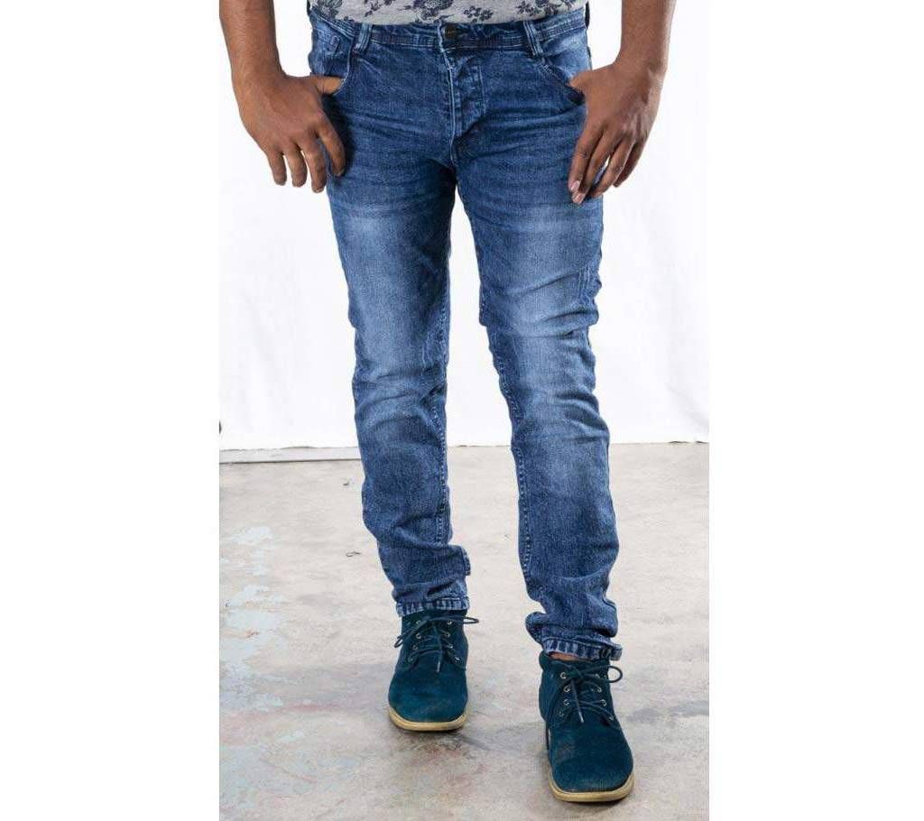 Denim semi nero pant for men