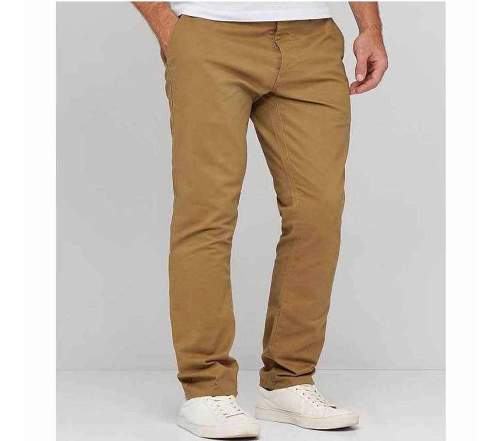 Men gabardine chinos full pant