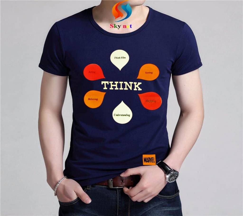 Think Gents Half Sleeve Slim fit Cotton T-Shirt