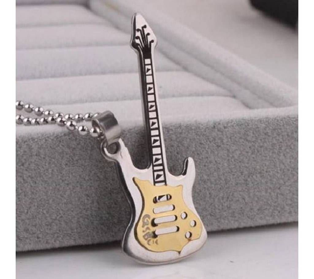  Carving guitar pendant for men women 