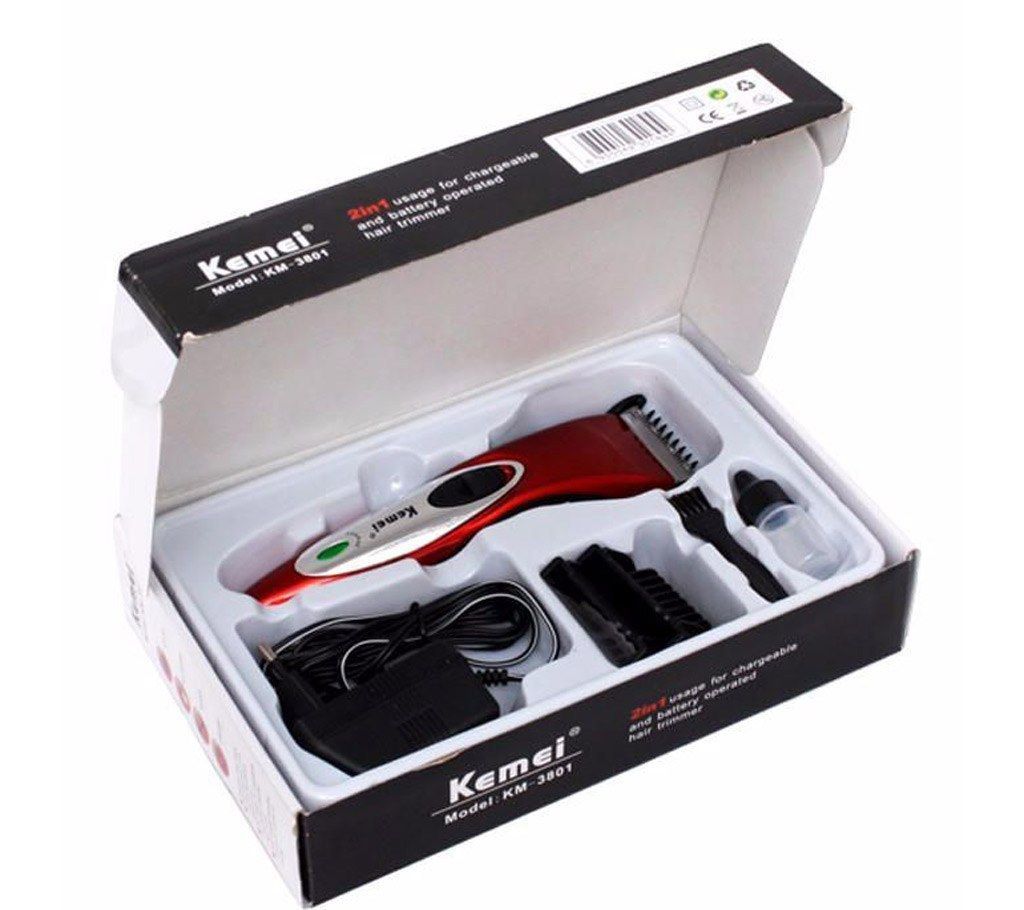 Kemei KM-3801 Rechargeable Hair Trimmer