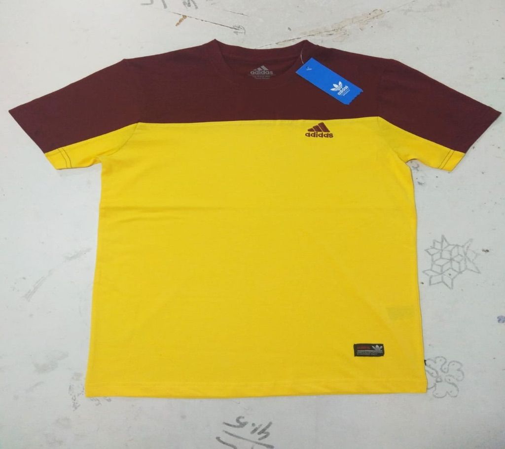 Cut & Sew Half Sleeve Cotton T Shirt For Men 