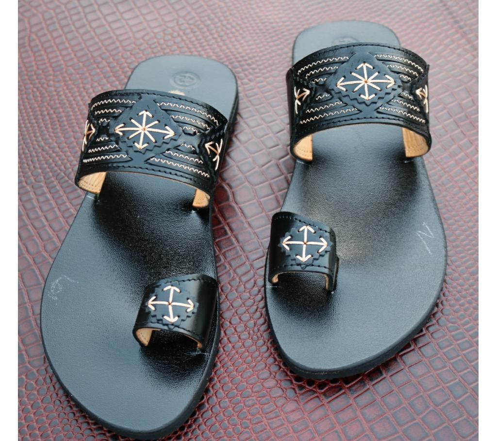 leathe sandals