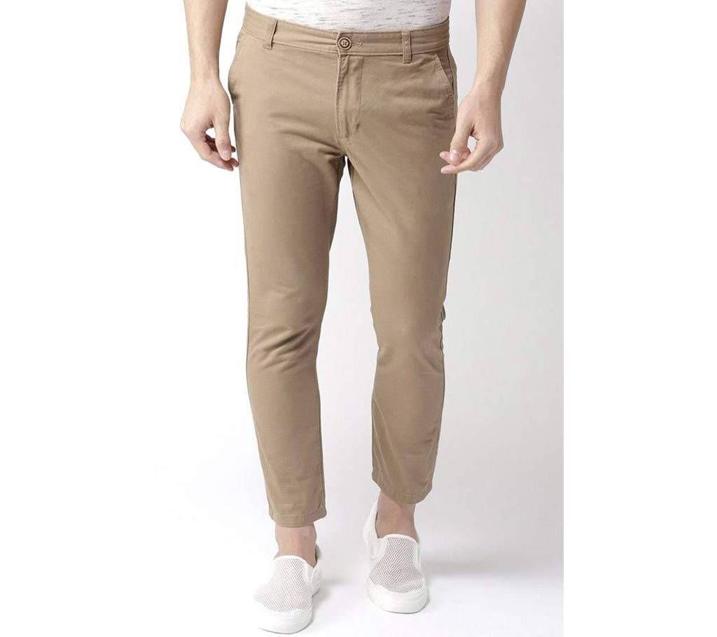 Ecru Brown Skinny Gabardine Pant 11