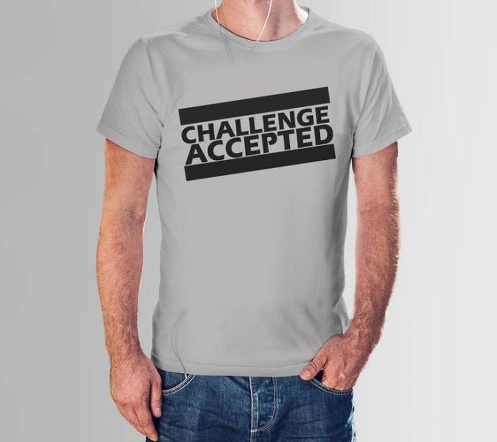 Challenge Accepted Cotton T-shirt For Men