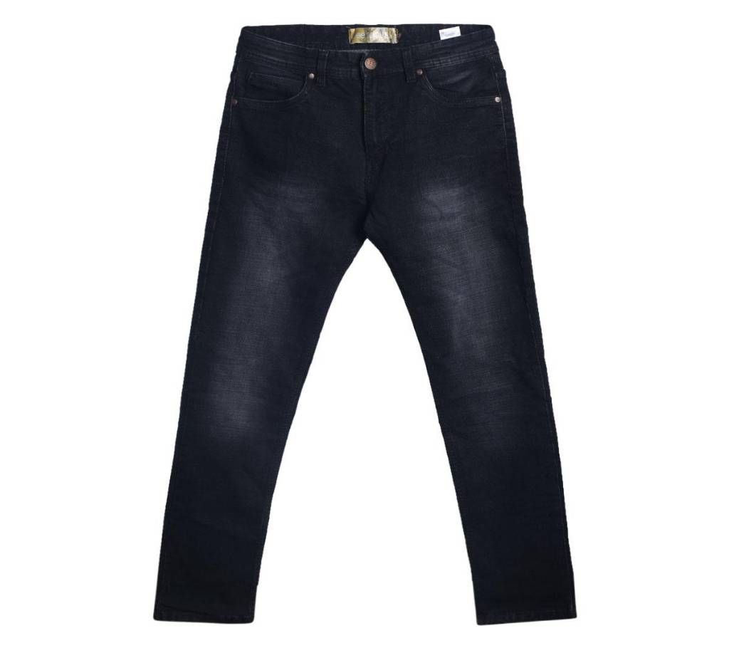Black faded Denim Jeans Pant for Men
