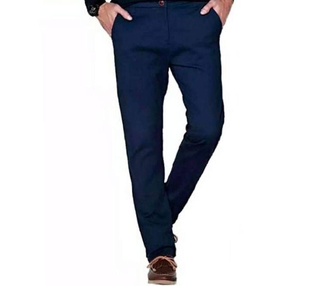 Navy Blue Twill Gabadine pant For Men