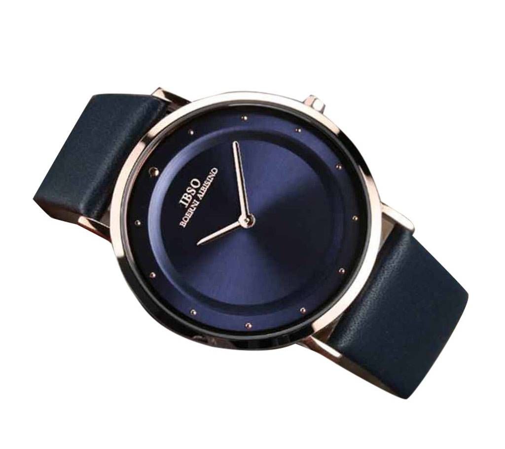Leather analogs watch for men
