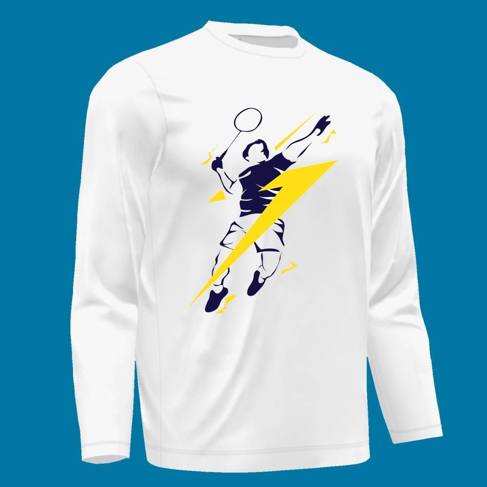 BADMINTON Menz Full Sleeve T-Shirt