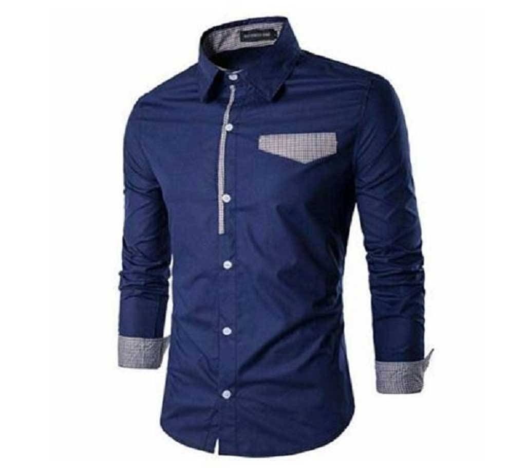 Casual Shirt For Men Blue Color