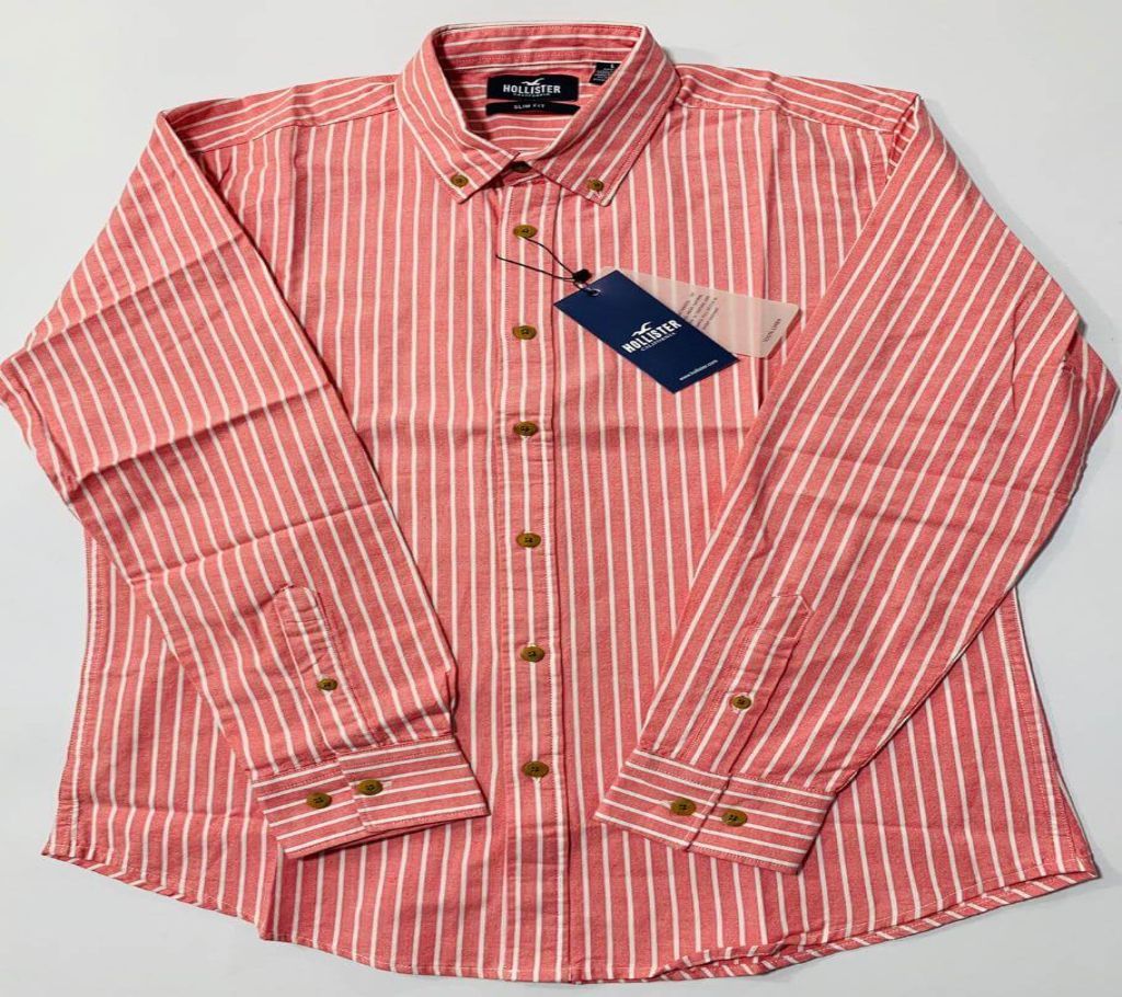 Full Sleeve Cotton Stripe Shirt for Men