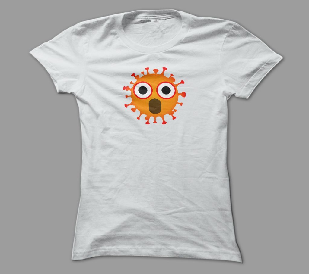 Mr. Virus White Polyester T-Shirt