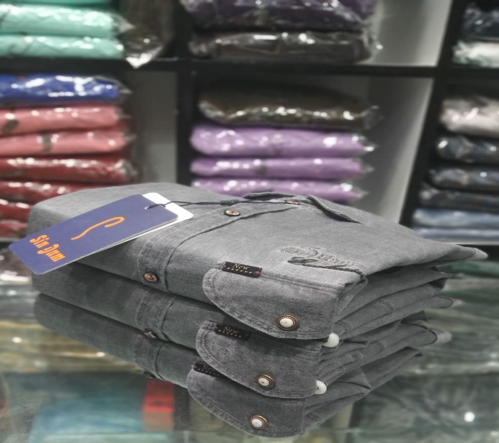 Mans Casual Shirt Ash).