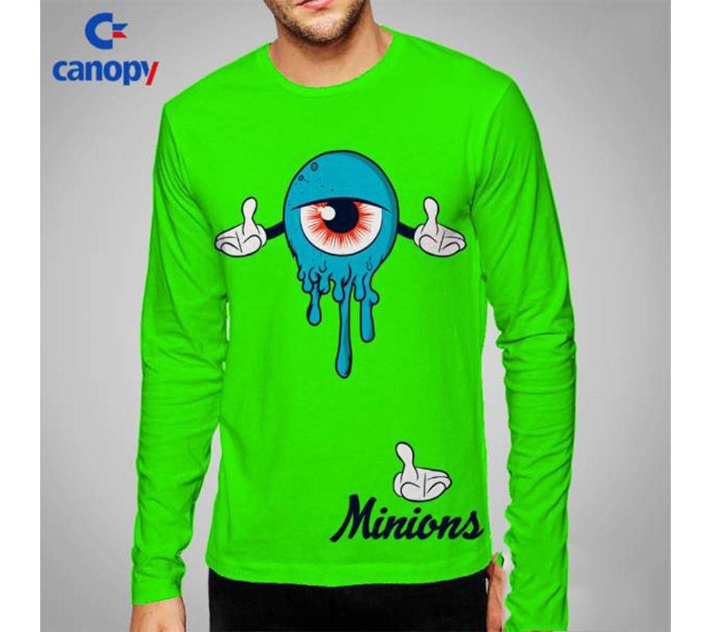 printed cotton full sleeve t-shirt for men 