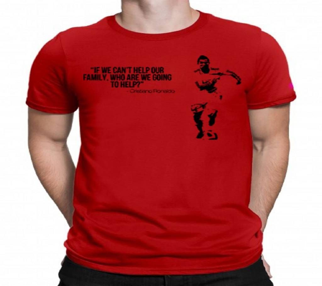 Cristiano Theme - Mens Cotton T-shirt.