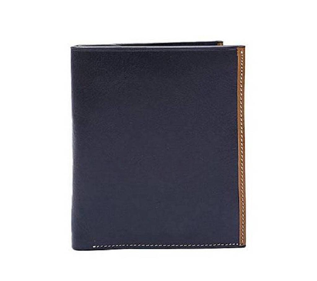 Black Regular Shaped Leather Wallet For Men