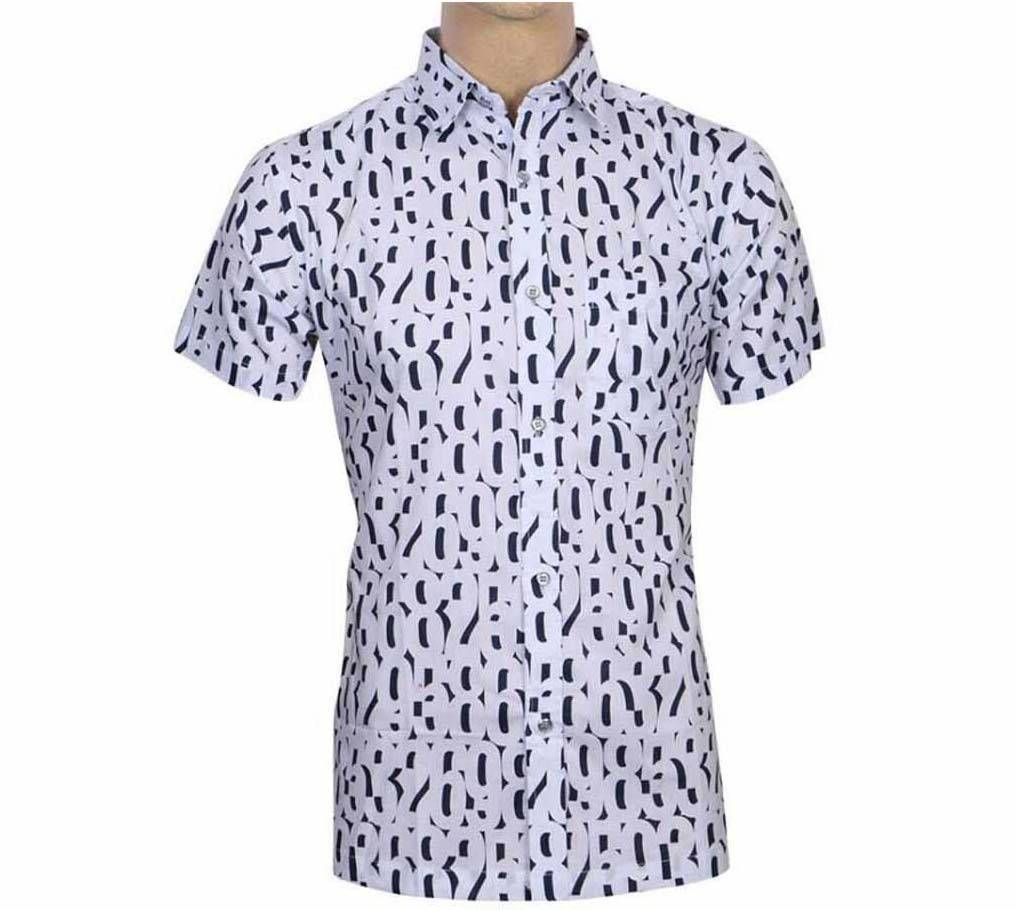 Printed half sleeve shirt for man