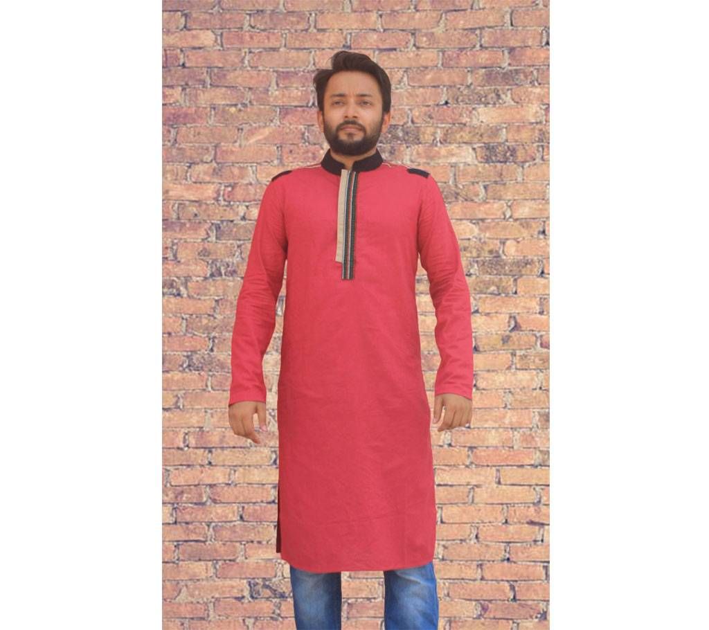 Gents Embroidered Colourful Cotton Panjabi