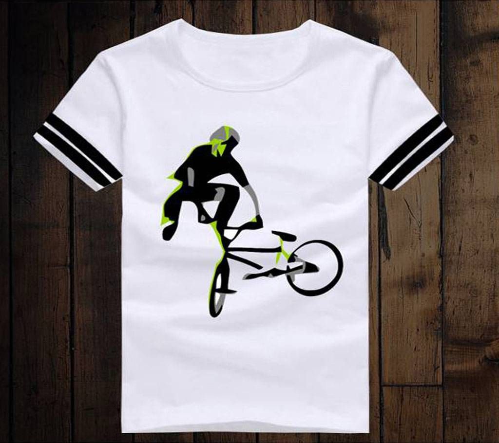  Bicycle Vector Art Half Sleeve T-shirt