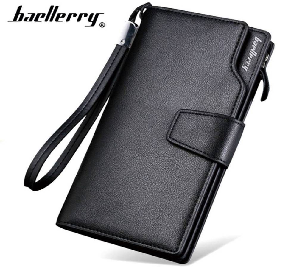PU Leather Long Wallet for Men