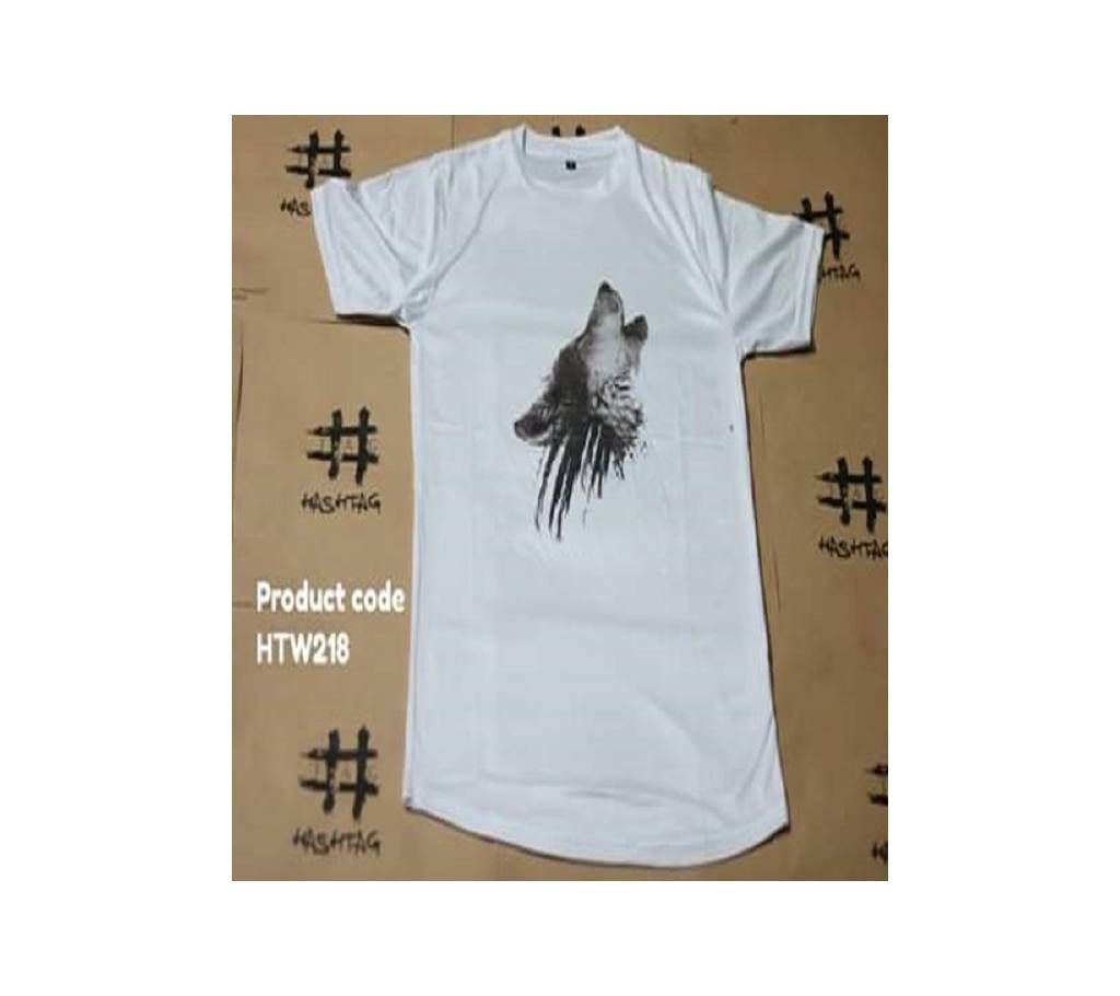 Wolf Micro PP Fabric Mix Cotton T-Shirt for Men