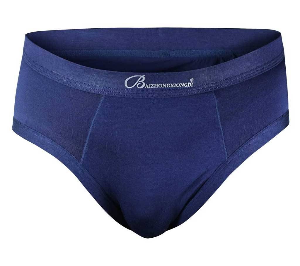 Navy Blue Men's Cotton Modern V-cut Underwear