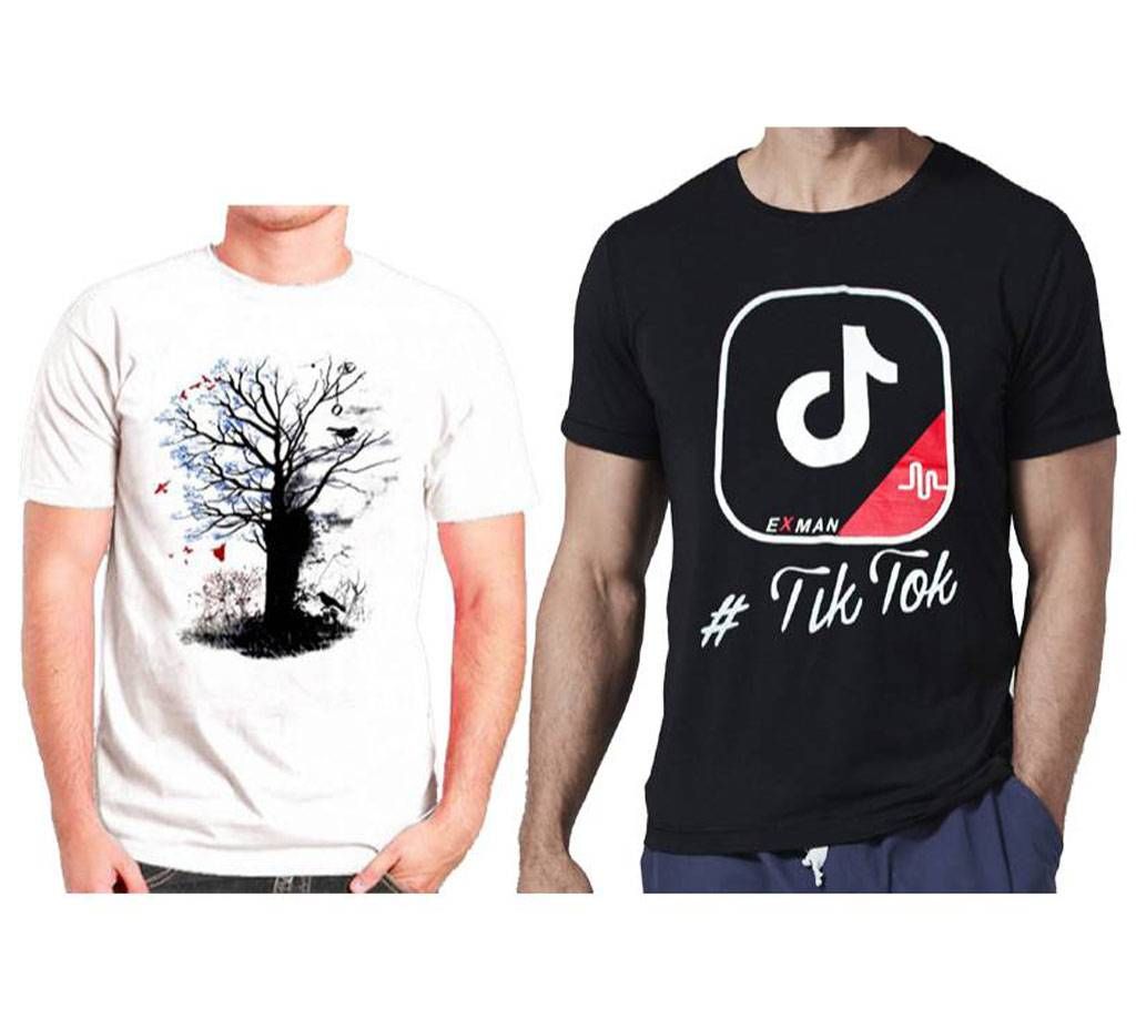 Gents Half Sleeve Cotton T-Shirt (Combo Offer)