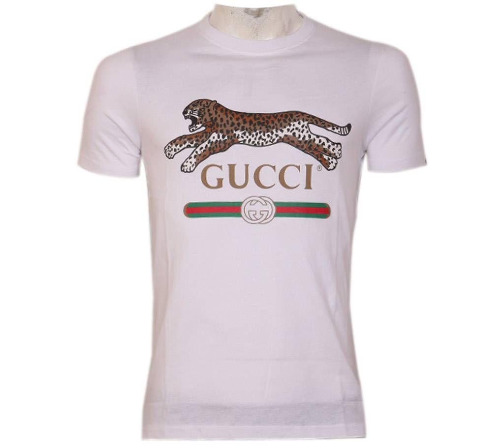 LEOPARD White T-Shirt for Men