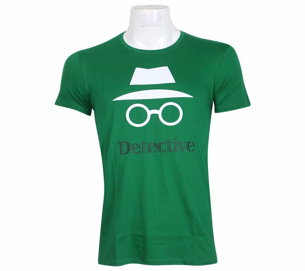 Gents round neck half sleeve cotton printed t-shirt 