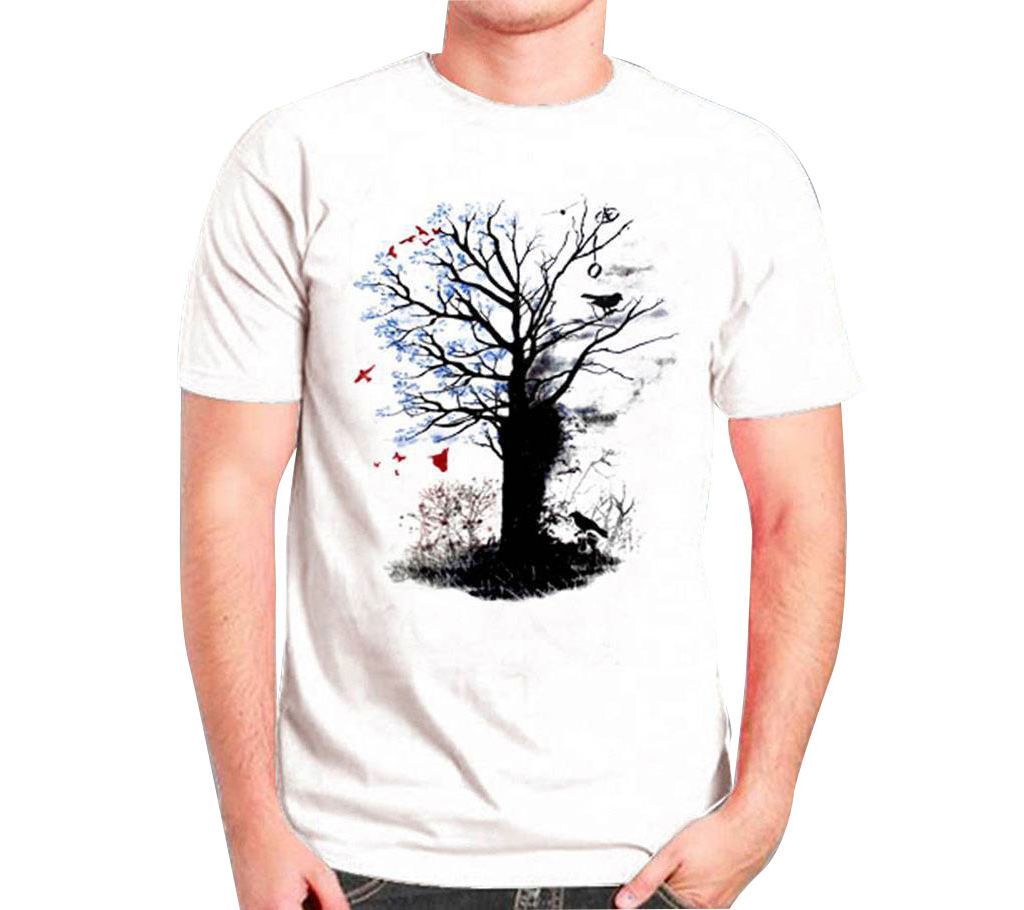 Men Half Sleeve Cotton T-Shirt