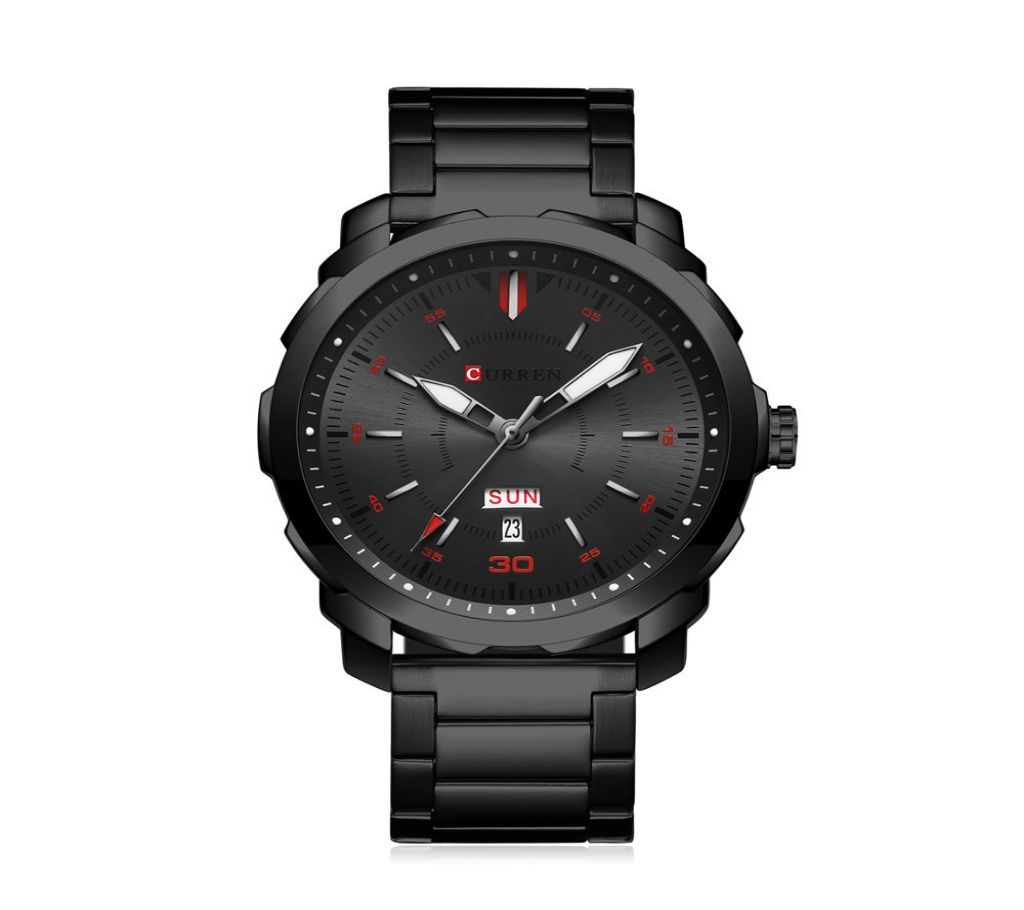 CURREN 8266 Business Men Watch Canlandar Simple Stainless Steel Strap Fashion Quartz Wrist Watch