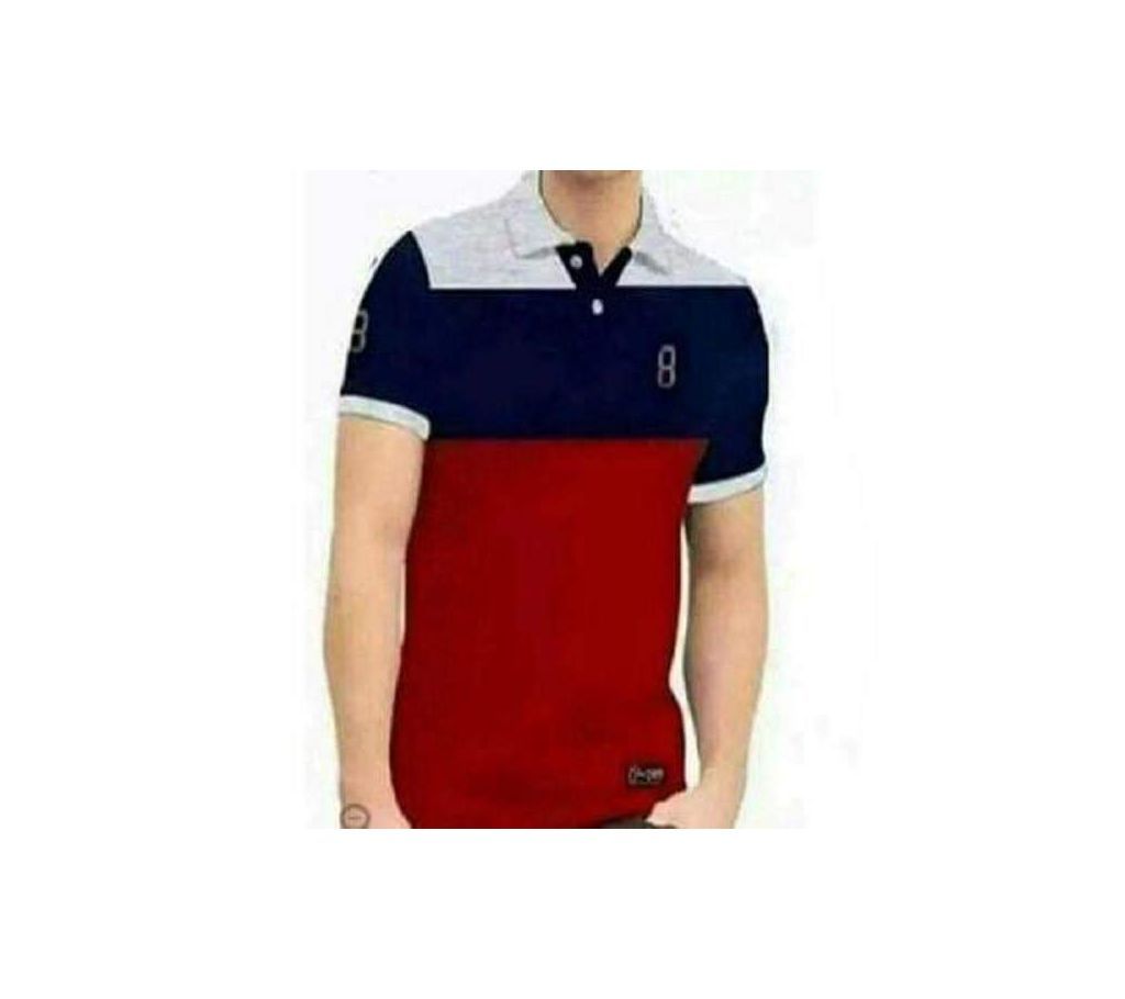 Polo T-shirt For Men  Navy Blue, Ash And Maroon Combination