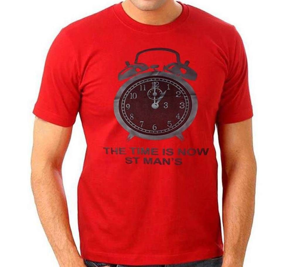 Time Half Sleeve slim Fit Cotton t-shirt