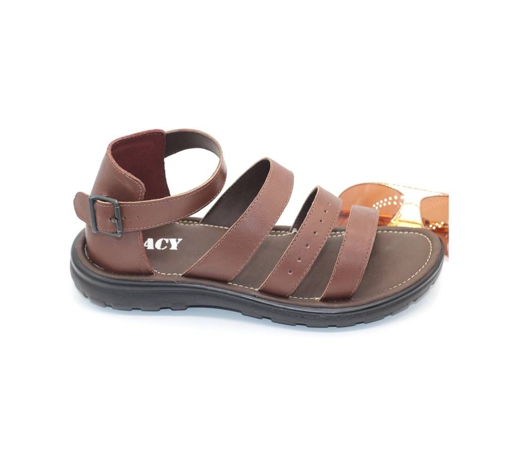 Menz Casual Leather Sandals LFL 029 Brown
