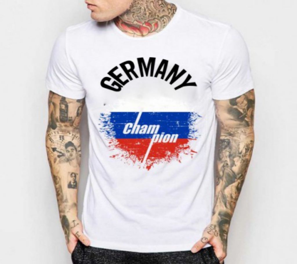 GERMANY Half Sleeve Cotton T-Shirt For Men