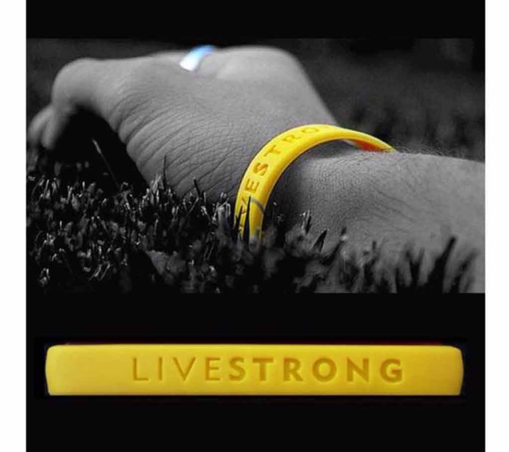 1pc LIVE STRONG Hologram Silicone Bracelet Men Women