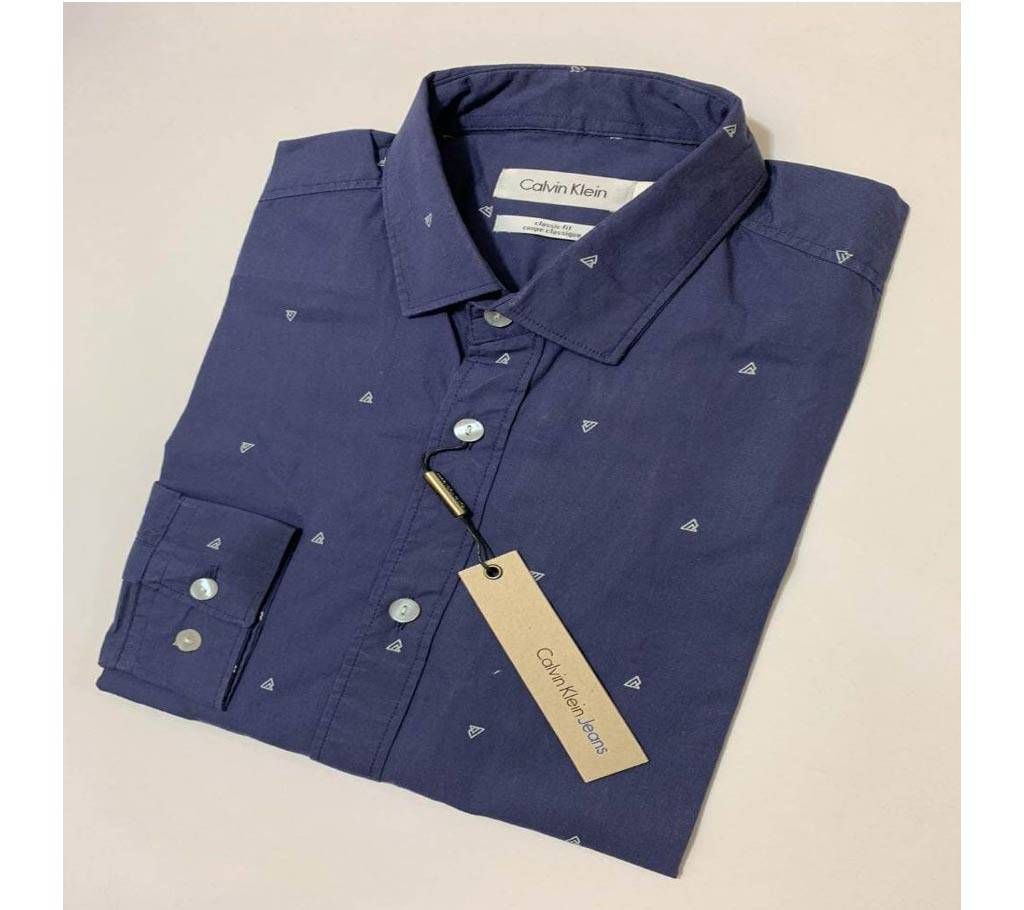 Mens Full Sleeve Cotton Shirt with AOP