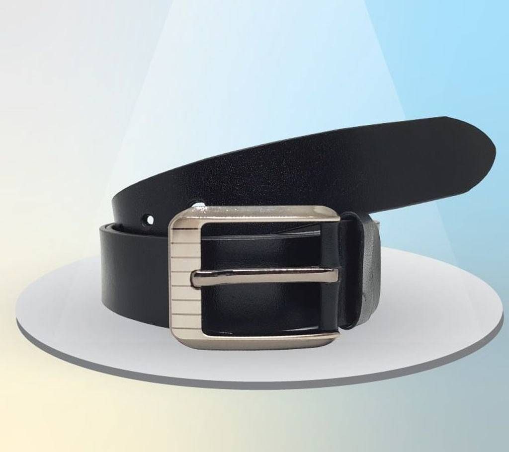 Casual Leather Belt Black