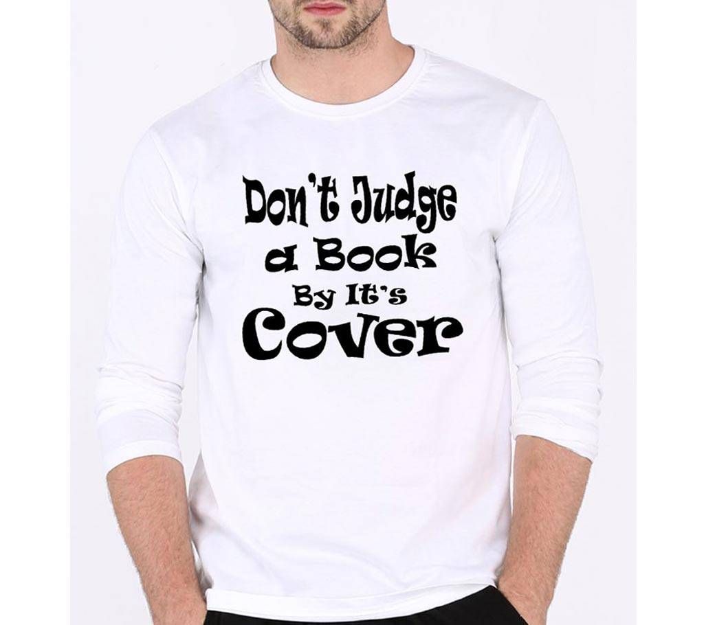 Mens Full Sleeve Stylist T- Shirt  Dont Judge