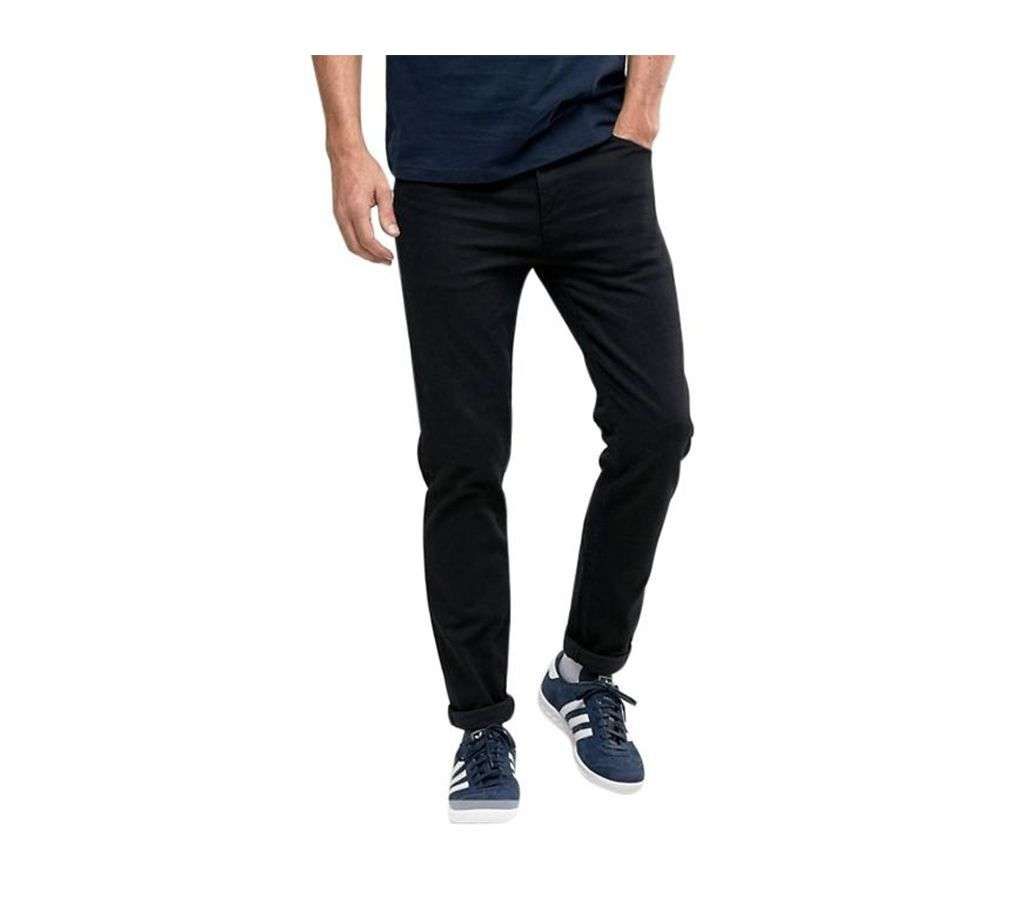 Mens Black Gaberdine Pant