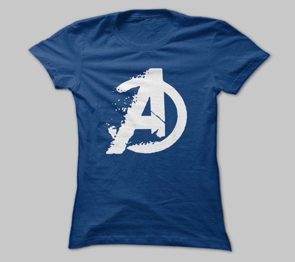 AVENGERS NAVY BLUE COTTON TSHIRT FOR MEN