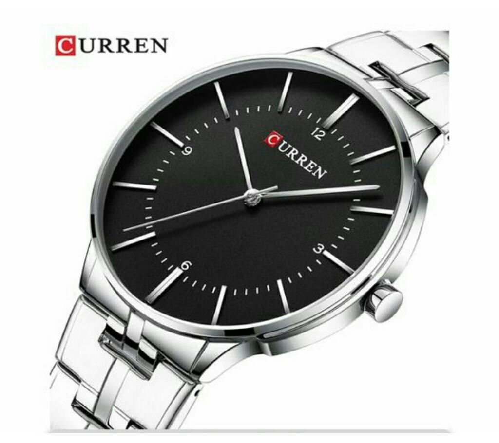 Curren Waterproof Wrist Watch For Men-Silver 