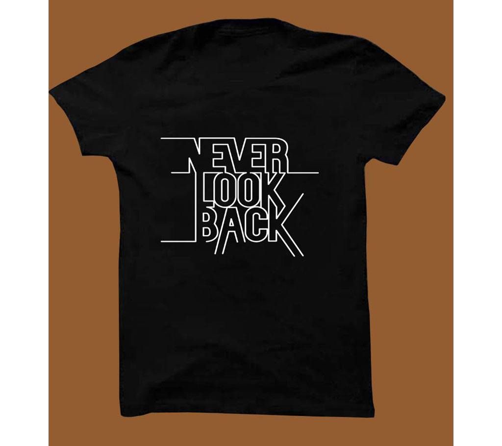 Black Cotton Short Sleeve T-Shirt for Men BTS005