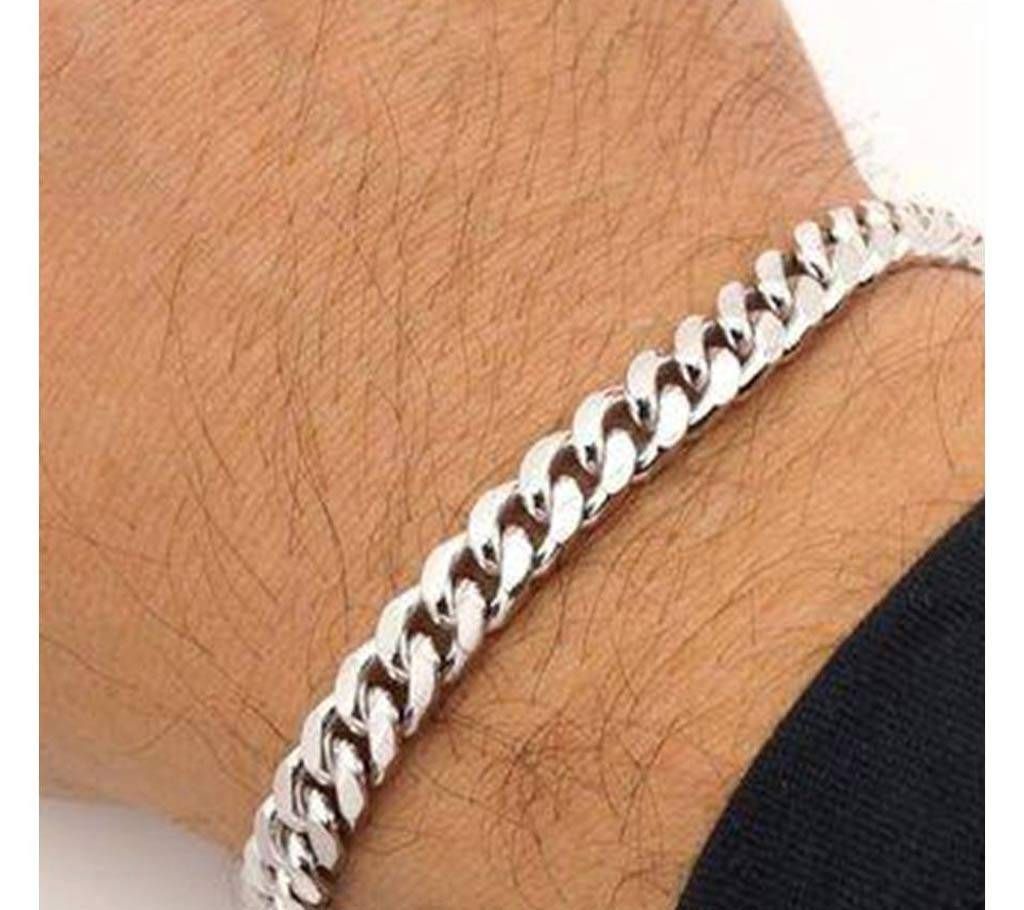 Stainless Steel Bracelet For Men - Silver