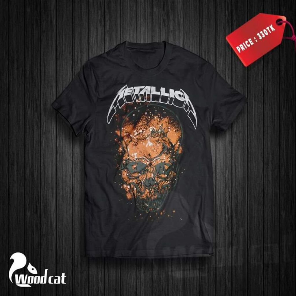METALICA Half Sleeve T-Shirt For Men