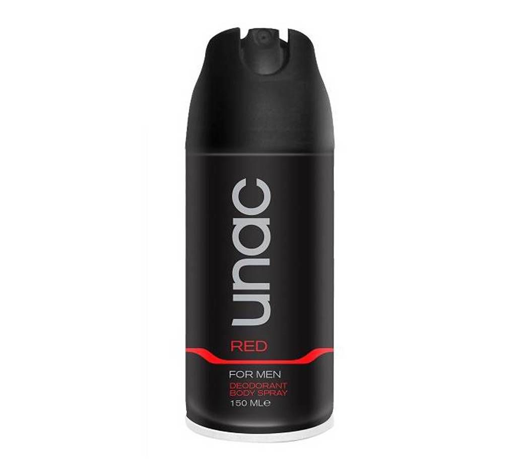 UNAC Red Body Spray for Men - 150ml Turkey
